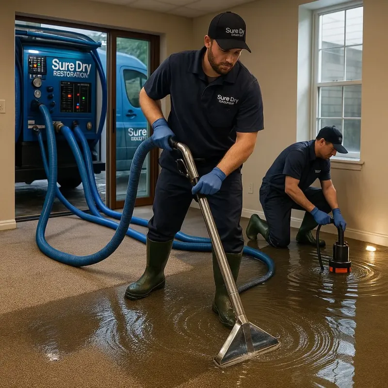 Water Extraction and Removal process in Church Hill, TN